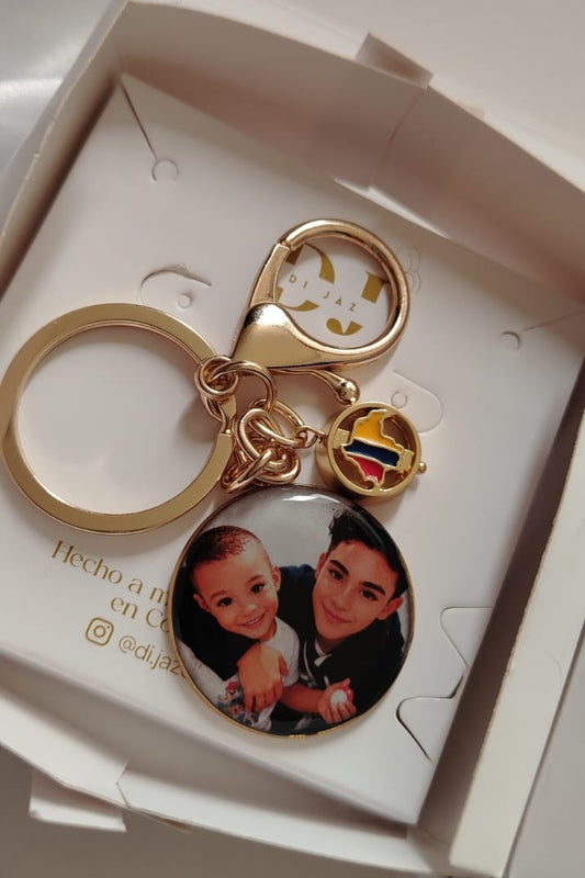 Llavero personalizado con resina UV