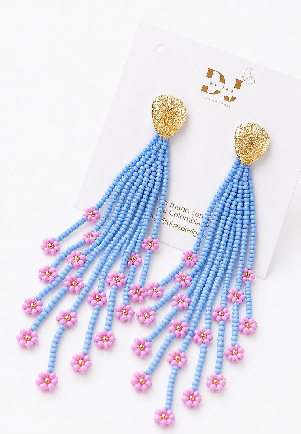 Aretes ramo de claveles